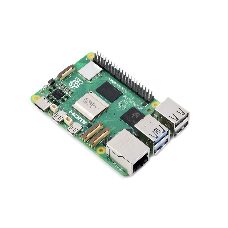 Raspberry Pi 5 - Waveshare Raspberry Pi 5, BCM2712 processor,