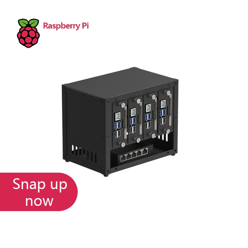 Raspberry Pi 4 - UCTRONICS Raspberry Pi Cluster Case, Multi