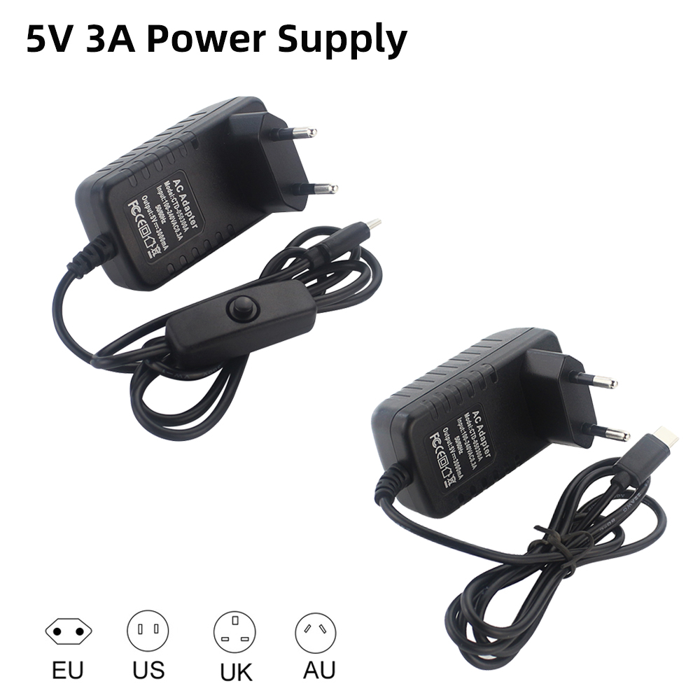 5V 3A Raspberry Pi 4 Power Sup - Pi Zero ulasan dan harga