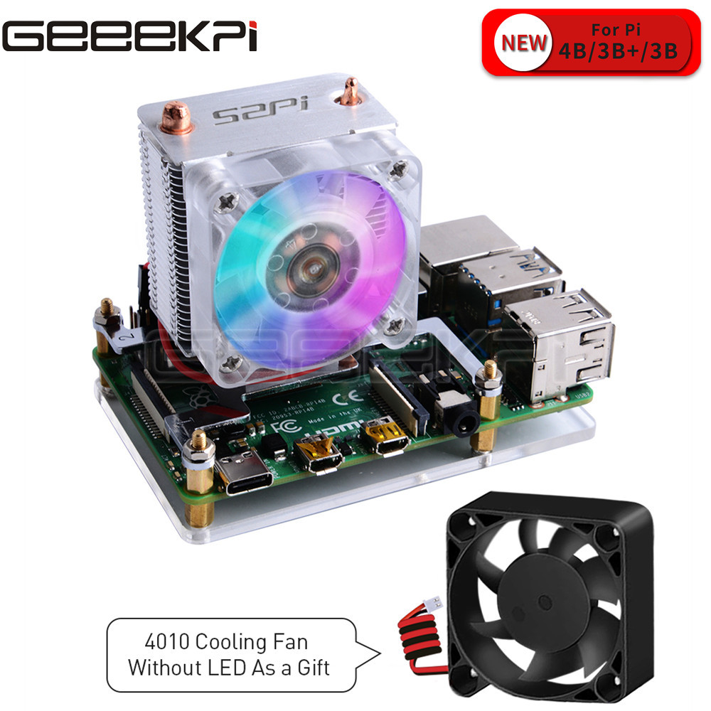 GeeekPi Clear Black Ice Tower  - Pi Cooler ulasan dan harga