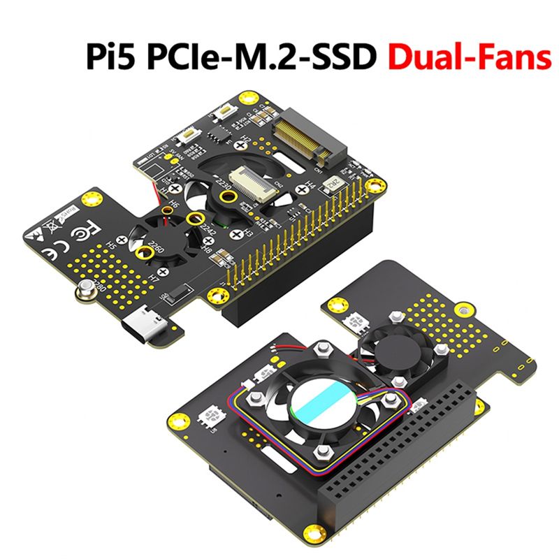 For Raspberry Pi 5 Pcie To M.2 - Pi 5 Case ulasan dan harga