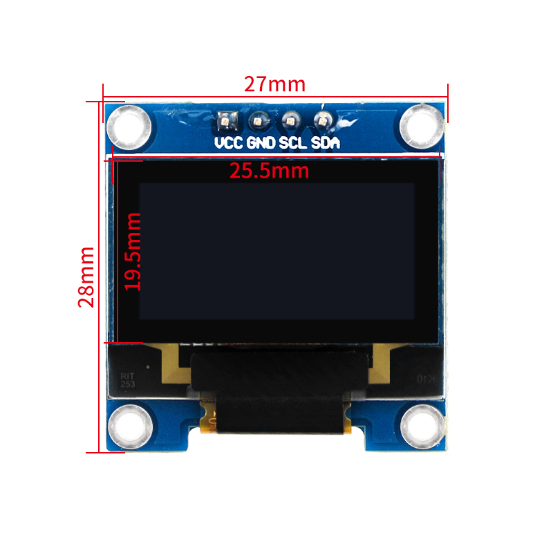 0.96 Inch OLED SSD1306 I2C IIC - Pi 4 Case ulasan dan harga