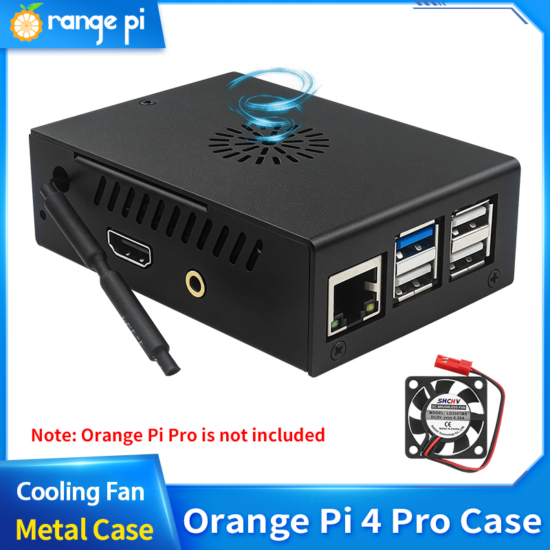 Orange Pi 4 Pro Metal Case Bla - Pi 4 Case ulasan dan harga
