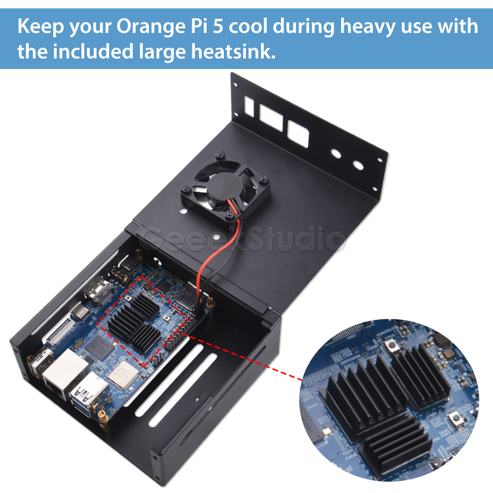 Orange Pi 5/5B Metal Protectiv - Pi 5 Case ulasan dan harga