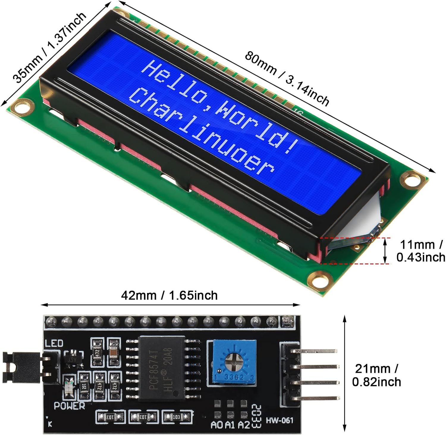 1Set 1602 LCD 20*4 Blue Screen - Pi Display ulasan dan harga