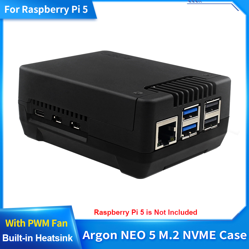 Argon NEO 5 M.2 NVME PCIE Case - Pi Power Supply ulasan dan harga