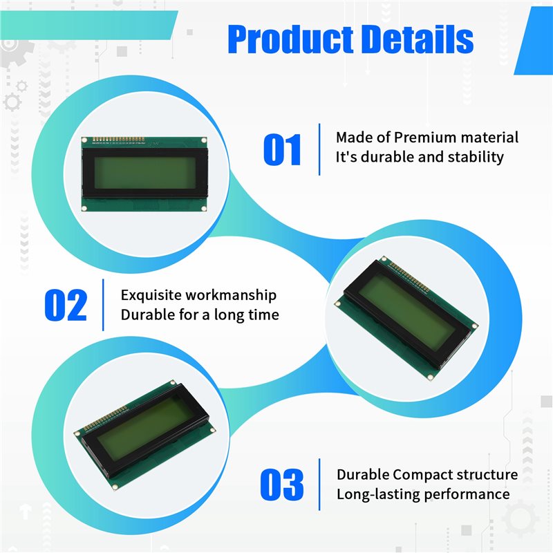 AU61-IIC I2C Interface LCD2004 - Pi Display ulasan dan harga
